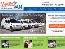 Tablet Screenshot of medicvan.com